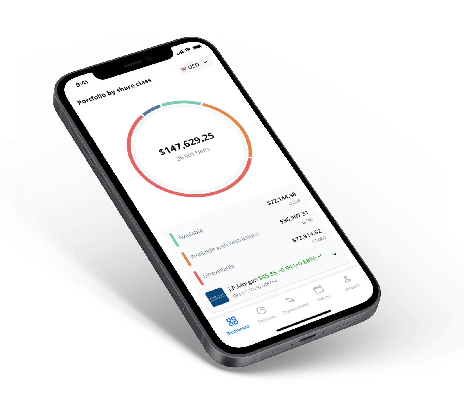 Mobile App - Global Shares (jpmorgan Workplace)