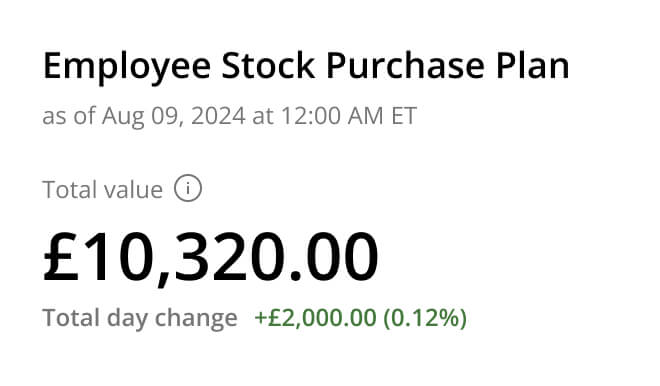 ESPP dashboard