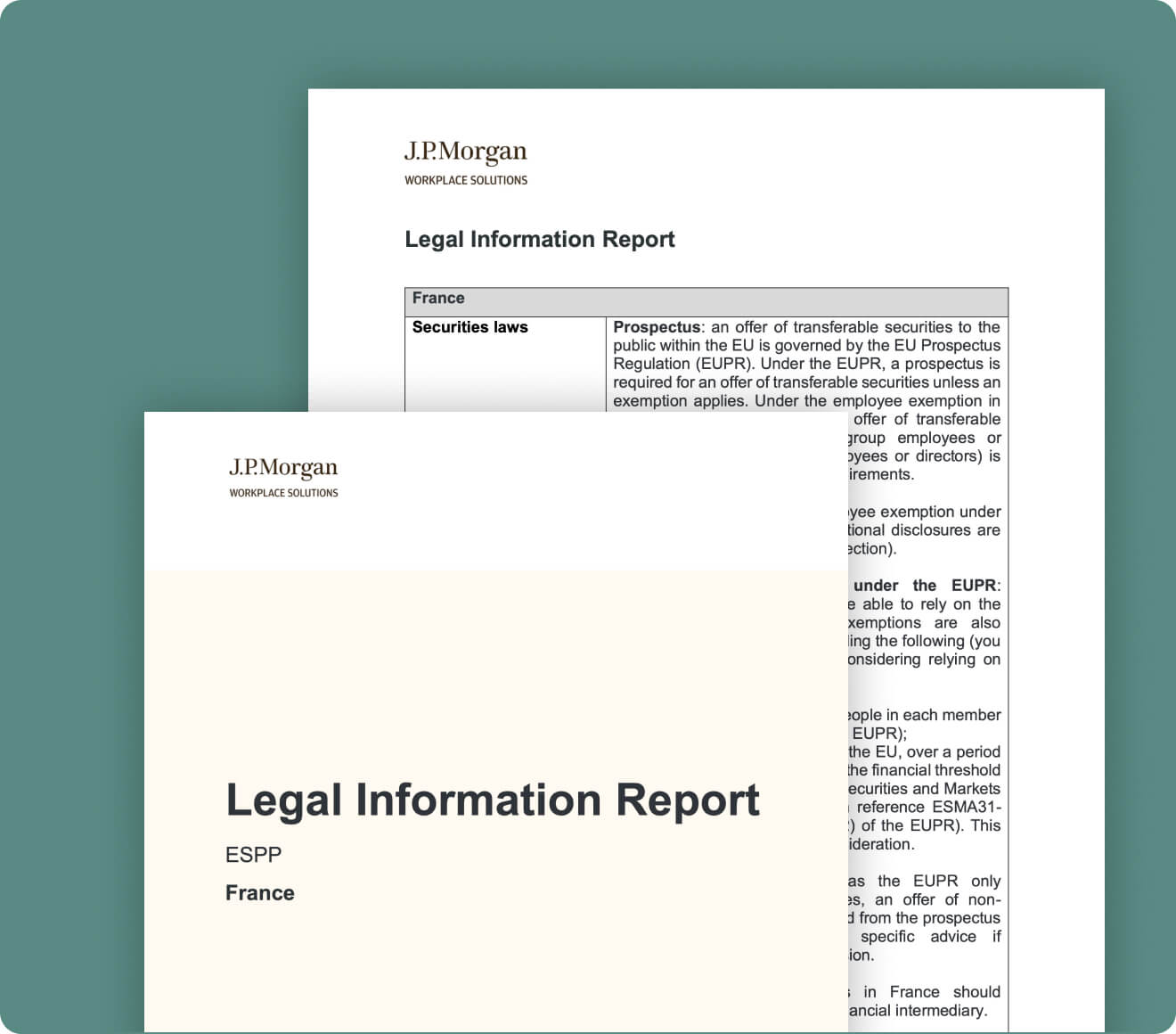 Legal information report